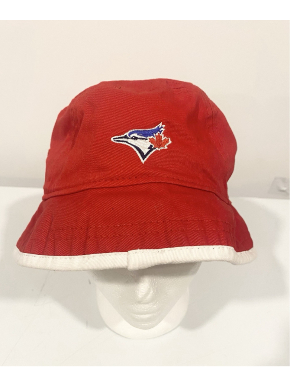 Toronto Blue Jays New Era Bucket Hat XL Red MLB Baseball Canada Day Maple Leaf